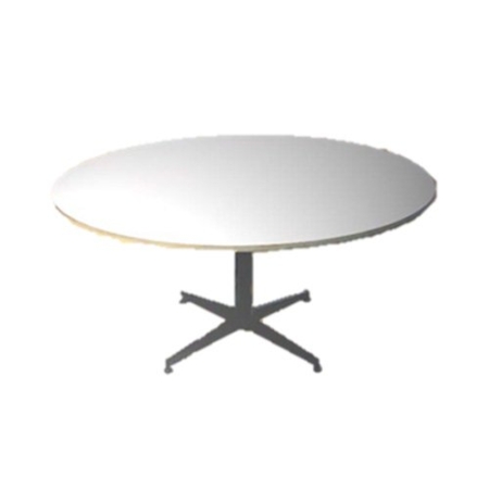 Mesa blanca redonda