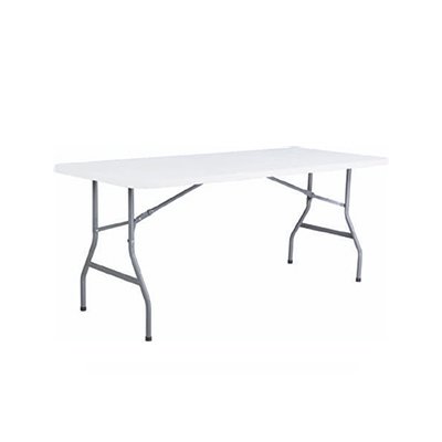 Mesa blanca plegable